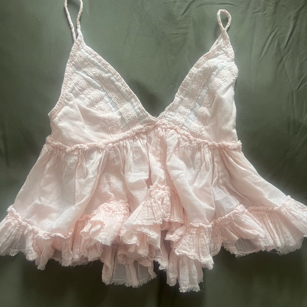 Together Blush Ruffled Chemise